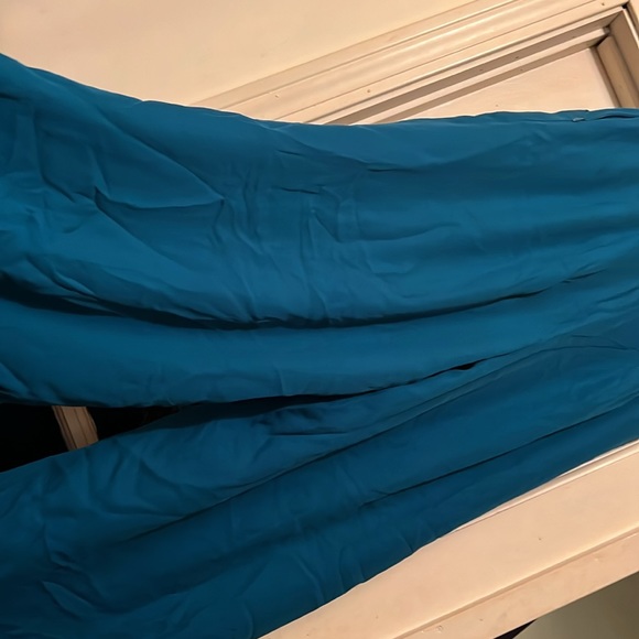 Anthropologie Elevenses Blue Wide Leg Trousers - Picture 5 of 6